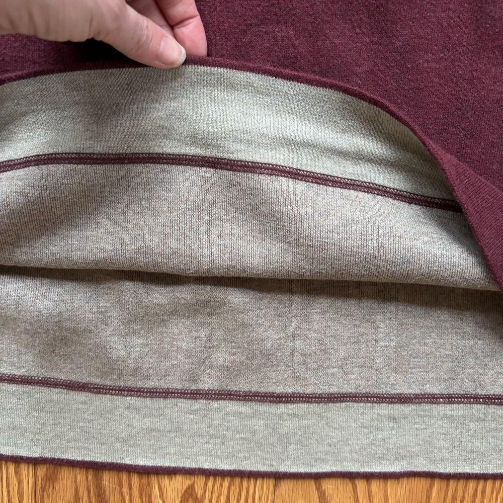 Nat Nast Quarter Zip Burgundy Sweater XL Cotton Blend Classic Casual Preppy - Picture 6 of 10